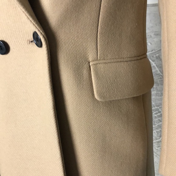 Zara Manteco Coat oversized camel wool  double breasted Size XS - Picture 8 of 11
